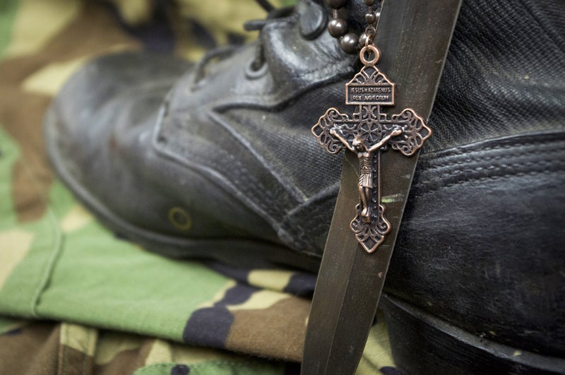 Venerare Soldier of God Military Rosary (Antique Copper) - Image 4